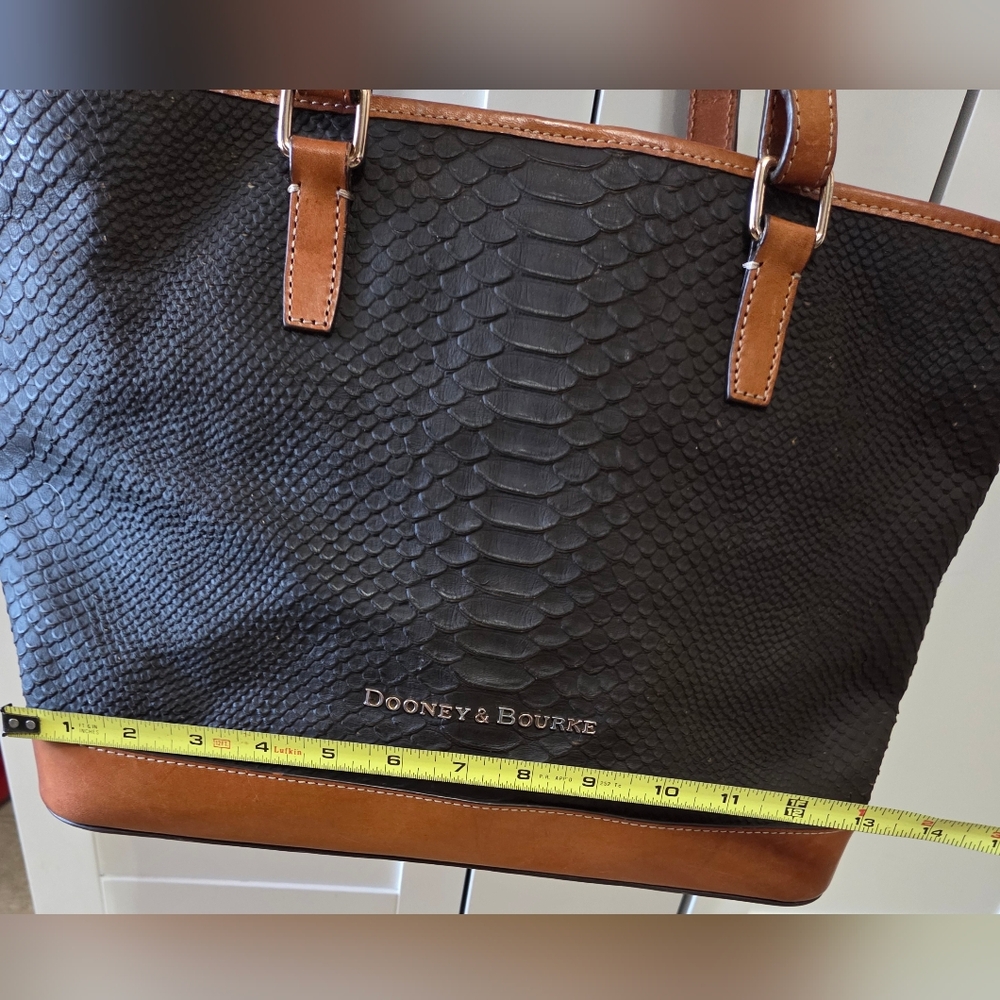 Dooney & Bourke Cara Python Embossed Leather Tote - image 14